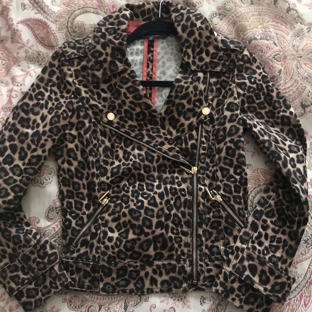 WhiteHouseBlackMarket Leopard Jacket
